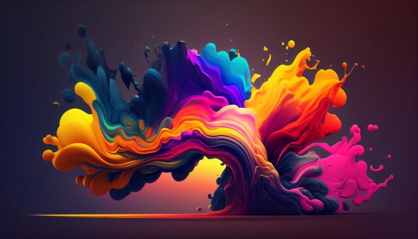 Colorful background  Front view, Colorful background with a swirly design